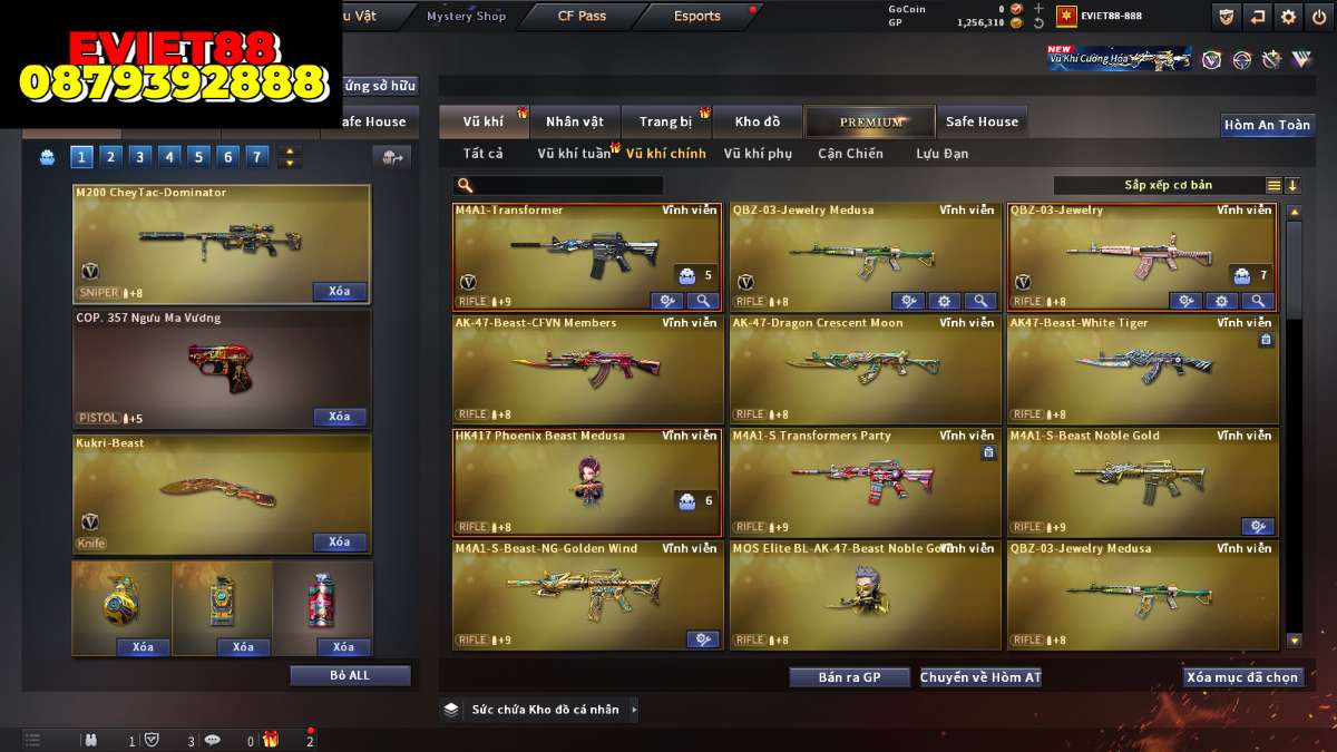 shop acc cf uy tin gia re